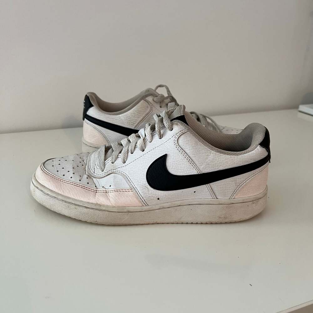 Nike Court Vision Low White Black Sneakers